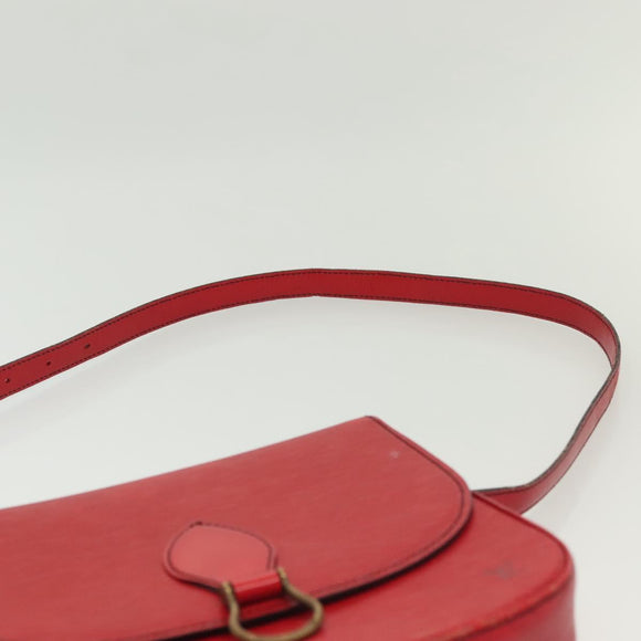 LOUIS VUITTON Epi Saint Cloud GM Shoulder Bag Red M52197 LV Auth 140860