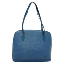 LOUIS VUITTON Epi Lussac Shoulder Bag Blue M52285 LV Auth 140861-1