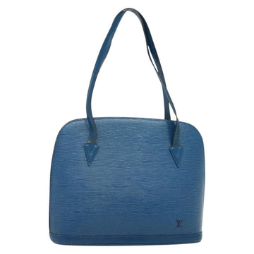 LOUIS VUITTON Epi Lussac Shoulder Bag Blue M52285 LV Auth 140861