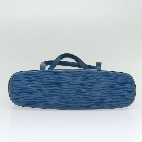 LOUIS VUITTON Epi Lussac Shoulder Bag Blue M52285 LV Auth 140861