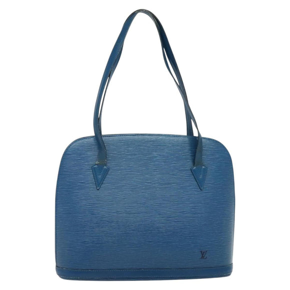 LOUIS VUITTON Epi Lussac Shoulder Bag Blue M52285 LV Auth 140861
