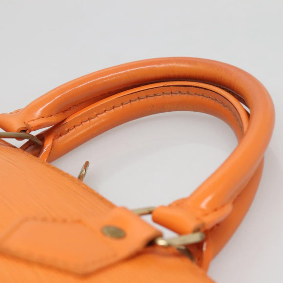 LOUIS VUITTON Epi Alma Hand Bag Orange Mandarin M5214H LV Auth 140862