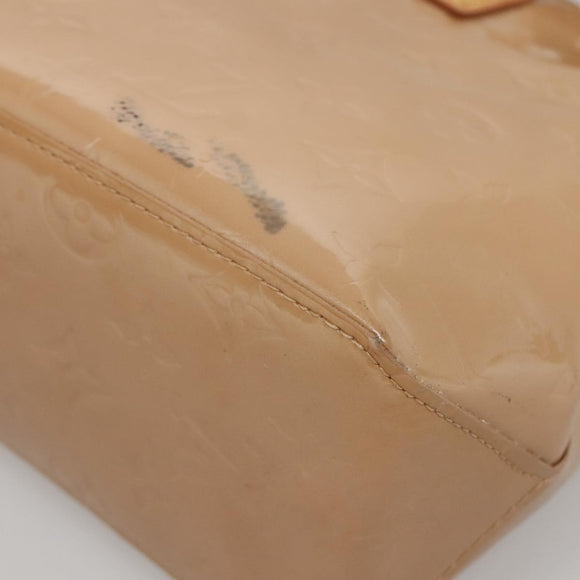 LOUIS VUITTON Monogram Vernis Reade PM Hand Bag Noisette M91334 LV Auth 140863