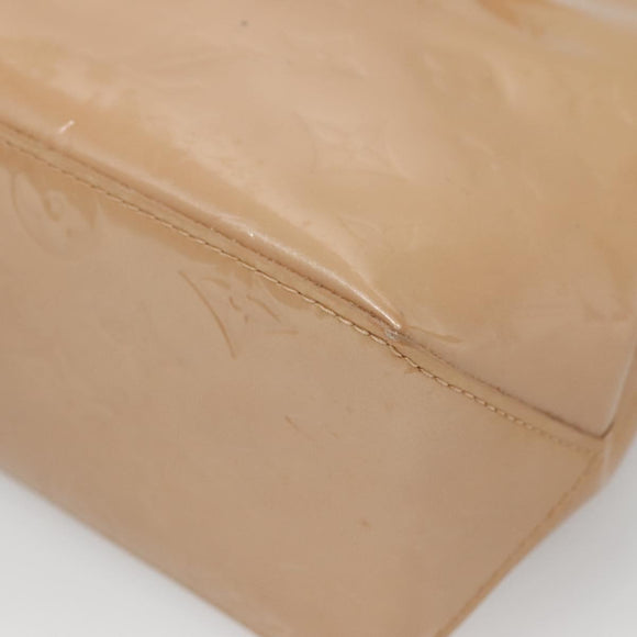 LOUIS VUITTON Monogram Vernis Reade PM Hand Bag Noisette M91334 LV Auth 140863