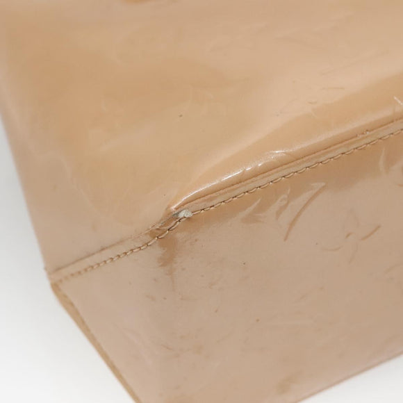 LOUIS VUITTON Monogram Vernis Reade PM Hand Bag Noisette M91334 LV Auth 140863