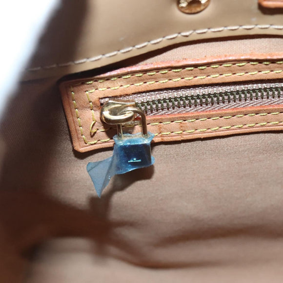 LOUIS VUITTON Monogram Vernis Reade PM Hand Bag Noisette M91334 LV Auth 140863