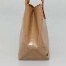 LOUIS VUITTON Monogram Vernis Reade PM Hand Bag Noisette M91334 LV Auth 140863-3