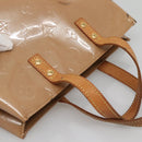 LOUIS VUITTON Monogram Vernis Reade PM Hand Bag Noisette M91334 LV Auth 140863-6