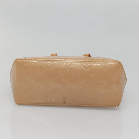 LOUIS VUITTON Monogram Vernis Reade PM Hand Bag Noisette M91334 LV Auth 140863