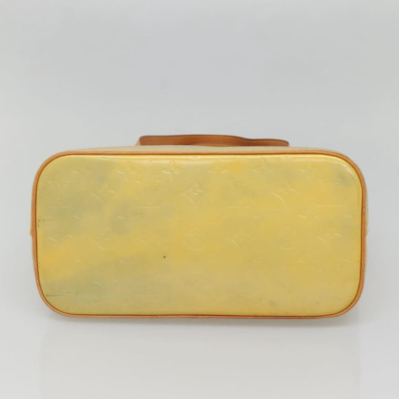 LOUIS VUITTON Monogram Vernis Houston Hand Bag Gris M91053 LV Auth 140865