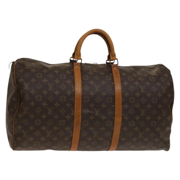 LOUIS VUITTON Monogram Keepall 55 Boston Bag M41424 LV Auth 140879