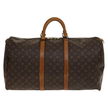 LOUIS VUITTON Monogram Keepall 55 Boston Bag M41424 LV Auth 140879 - 0