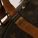 LOUIS VUITTON Monogram Keepall 55 Boston Bag M41424 LV Auth 140880-17