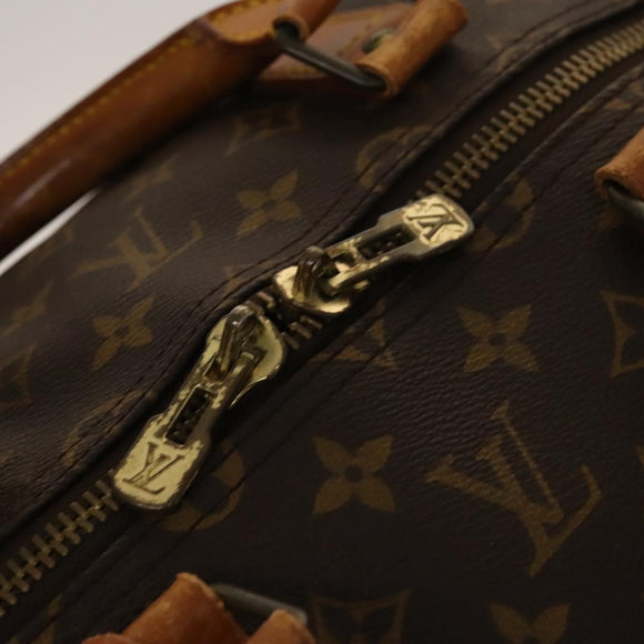 LOUIS VUITTON Monogram Keepall 55 Boston Bag M41424 LV Auth 140880