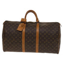 LOUIS VUITTON Monogram Keepall 55 Boston Bag M41424 LV Auth 140880-13