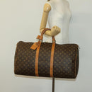LOUIS VUITTON Monogram Keepall 55 Boston Bag M41424 LV Auth 140880-22