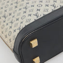 LOUIS VUITTON Monogram Mini Alma Haut Hand Bag Blue M92202 LV Auth 140886-14