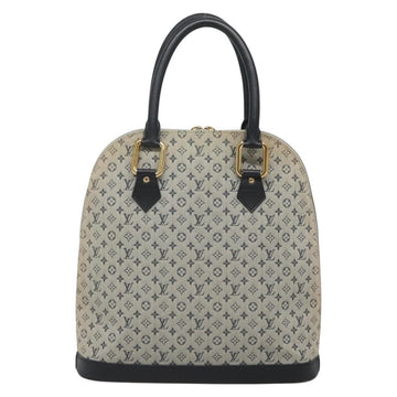 LOUIS VUITTON Monogram Mini Alma Haut Hand Bag Blue M92202 LV Auth 140886 - 0