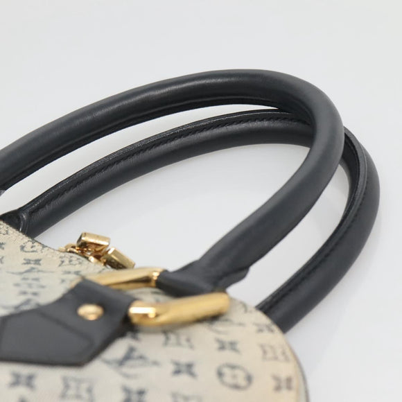 LOUIS VUITTON Monogram Mini Alma Haut Hand Bag Blue M92202 LV Auth 140886