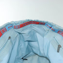 CHANEL New Travel Line Tote Bag Nylon Light Blue Silver CC Auth 140891-17
