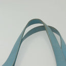 CHANEL New Travel Line Tote Bag Nylon Light Blue Silver CC Auth 140891-8