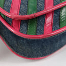 PRADA Shoulder Bag Denim Blue Auth 140894V-15