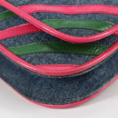 PRADA Shoulder Bag Denim Blue Auth 140894V-16