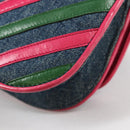 PRADA Shoulder Bag Denim Blue Auth 140894V-18