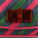 PRADA Shoulder Bag Denim Blue Auth 140894V-19