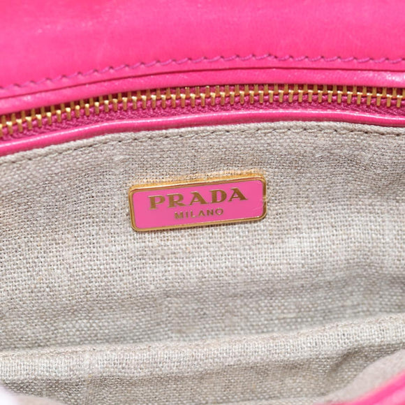 PRADA Shoulder Bag Denim Blue Auth 140894V