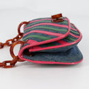 PRADA Shoulder Bag Denim Blue Auth 140894V-4