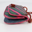 PRADA Shoulder Bag Denim Blue Auth 140894V-5