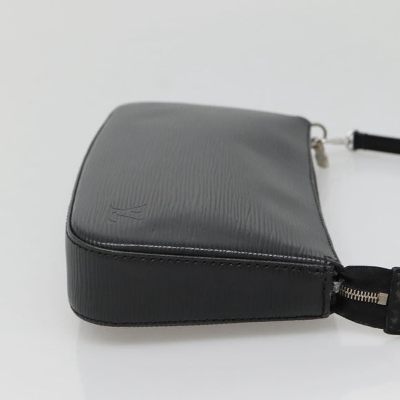 LOUIS VUITTON Epi Pochette Accessoires Accessory Pouch Black M52982 Auth 140897