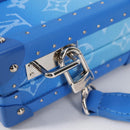 LOUIS VUITTON Monogram Clouds Trunk Clutch Blue White M20403 Auth 140899SM-13