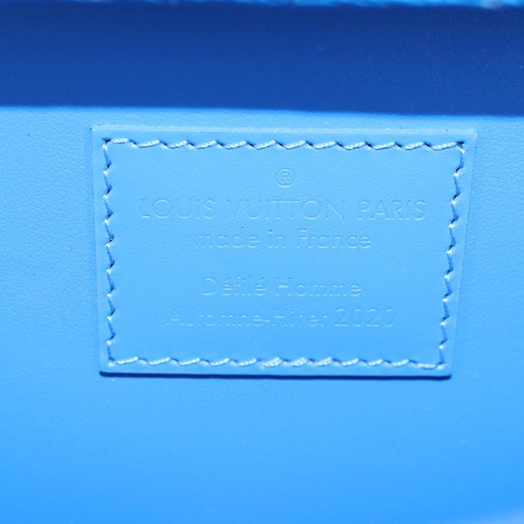 LOUIS VUITTON Monogram Clouds Trunk Clutch Blue White M20403 Auth 140899SM
