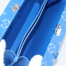 LOUIS VUITTON Monogram Clouds Trunk Clutch Blue White M20403 Auth 140899SM-17