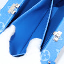LOUIS VUITTON Monogram Clouds Trunk Clutch Blue White M20403 Auth 140899SM-21