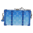 LOUIS VUITTON Monogram Clouds Trunk Clutch Blue White M20403 Auth 140899SM-3