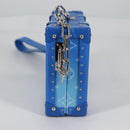 LOUIS VUITTON Monogram Clouds Trunk Clutch Blue White M20403 Auth 140899SM-4