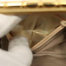 CHANEL Shoulder Bag Lamb Skin Gold CC Auth 140900-22