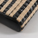 CHANEL Chain Phone Case Raffia Beige Gold CC Auth 140901M-15