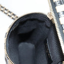 CHANEL Chain Phone Case Raffia Beige Gold CC Auth 140901M-22