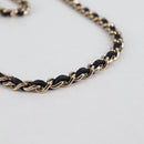 CHANEL Chain Phone Case Raffia Beige Gold CC Auth 140901M-9