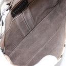 CHANEL Airline Shoulder Bag Canvas Beige Silver CC Auth 140904V-11