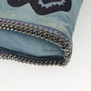 Stella MacCartney Chain Faravera Shoulder Bag Denim Light Blue Auth 140910-9