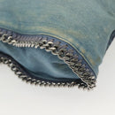 Stella MacCartney Chain Faravera Shoulder Bag Denim Light Blue Auth 140910-15