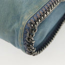 Stella MacCartney Chain Faravera Shoulder Bag Denim Light Blue Auth 140910-16