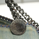 Stella MacCartney Chain Faravera Shoulder Bag Denim Light Blue Auth 140910-10