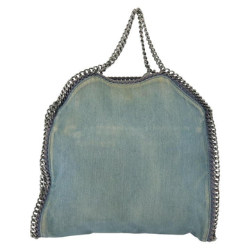 Stella MacCartney Chain Faravera Shoulder Bag Denim Light Blue Auth 140910 - 0