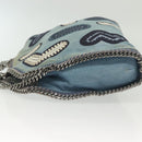 Stella MacCartney Chain Faravera Shoulder Bag Denim Light Blue Auth 140910-4